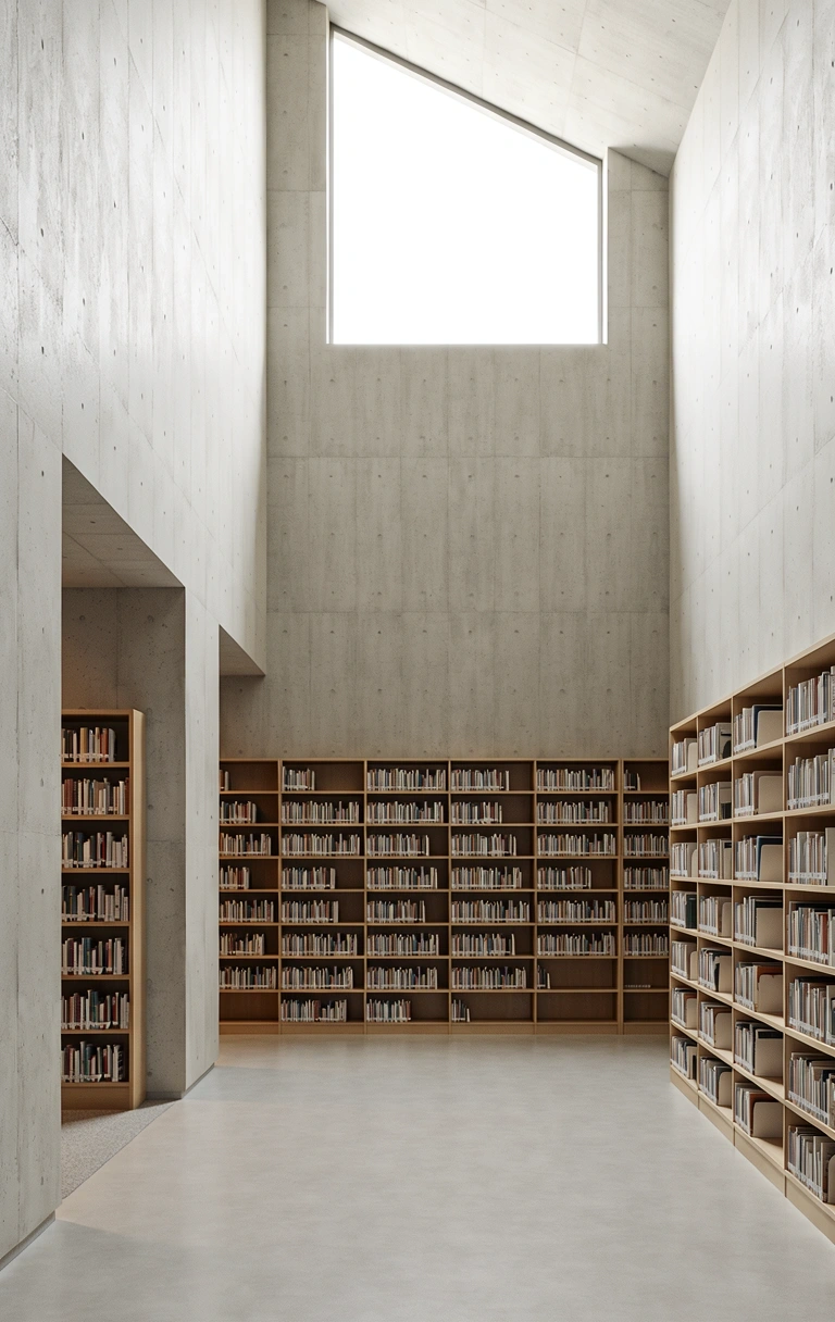 Espacio de calma y silencio arquitectónico